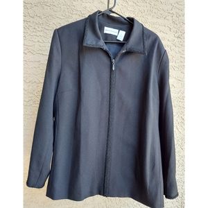 Alfred Dunner Lined Embellished Jacket  Sz 18.